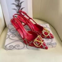 ราคา Valentino รองเท้าส้นสูง2024ผู้หญิงรองเท้าแตะส้นสูงแบบมีสายรัดสายรัดส้นเข็มแฟชั่นหัวแหลมฤดูร้อนสำหรั (27059042421)