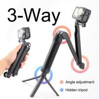 ราคา 3 Way Grip กันน้ำ Monopod Selfie Stick สำหรับ Gopro Hero 11 10 9 8 7 6 5 4เซสชัน SJCAM yi 4K Go Pro กล้องขาตั้งกล้องอุปก (23880384448)