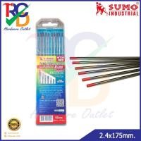 ราคา SUMO ลวดเชื่อมทังสเตนสีแดง WT-20 ขนาด 2.4x175mm. (แพ็ค10เส้น) (4484059083)