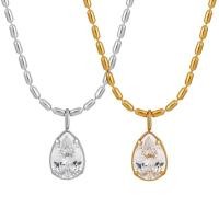 ราคา TN155 สร้อยคอบอลไม้ไผ่ไทเทหินทรงหยดน้ํา (52251160096)