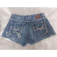 ราคา กางเกงขาสั้นยีนส์ บิ๊กไซส์ สาวอวบ อ้วน น่ารัก DIY (24675866840)