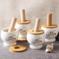 ราคา ครกบดยา 4.5นิ้ว ครกหิน ครกเซรามิก ความจุ 600ml ครกหินเล็ก โกร่งบดยา พร้อมสากบด มีฝาปิด simple thailand (21835740829)