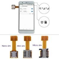 ราคา ﻿Hybrid Double Dual SIM Card Adapter Converter (ตัวขยายถาดซิมhybrid) Nano Sim (5815084364)