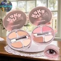 ราคา Strongaroetrtu 4 Color Eyeshadow Palette Blush Eyeliner Eyeshadow Silkworm Highlight Brighten Contour Long-lasting Natural Makeup TH (45800980784)