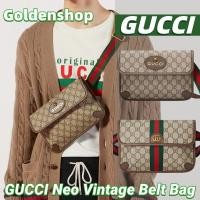ราคา กุชชี่ GUCCI Neo Vintage GG Supreme Belt Bagกระเป๋าคาดเอว กระเป๋าสะพายเดี่ยว (29371502330)