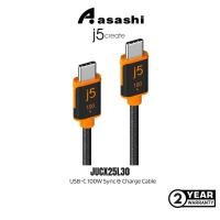 ราคา J5Create JUCX25L30 USB-C 100W Sync & สายชาร์จ 3.0m (28926160175)