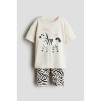 ราคา H&M(เอชแอนด์เอ็ม) ชุดพิมพ์ลาย 2 ชิ้น เด็กผู้หญิง 1238606_12 (41407684016)