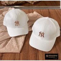 ราคา สินค้าของแท้ 100% หมวกMLB ขาวโลหะNY (13625767225)