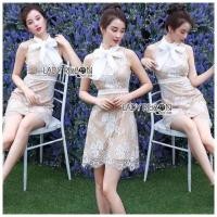 ราคา Used เดรสลูกไม้ Lady Ribbon S สวยหรู (14260276938)
