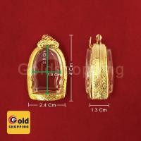 ราคา กรอบพระรูปหล่อลอยองค์ ตลับพระ ทองไมครอน ทองหุ้ม ทองชุบ ทองปลอม ขนาด 2.4 x 4 x 1.3 cm (7357363162)
