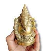 ราคา [M6]HTพระพิฆเนศปางกรมศิลปากร หน้าตักประมาณ 3 นิ้วเนื้อโลหะทองเหลืองผิวทูโทน บูชาเสริมโชคลาภความสำเร็จเมตตา (22770486747)