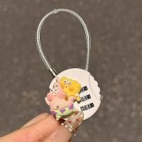 ราคา ลวดเหล็กกุญแจรวมกันล็อครถยนต์ไฟฟ้าตะกร้าตะกร้าประตูตู้ล็อคขนาดเล็กหมวกกันน็อคกระเป๋าเดินทางหอพักตู้ล็อค #GANG915# (57802920649)