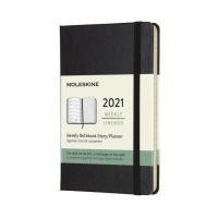 ราคา Moleskine 2021 12-Month Weekly Pocket Hardcover Diary: Black (9559920438)