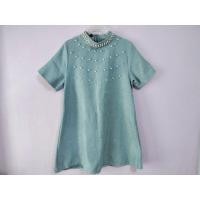 ราคา แฟชั่นเดรสสีฟ้าอมเขียว (11513156174)