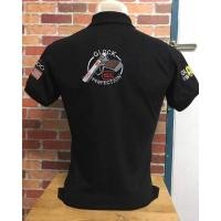 ราคา เสื้อโปโลปักลายปืนสีดำ (3826844926)