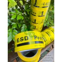 ราคา ESD FLOOR MASKING TAPE SIZE: 50mm X 33m BLACK PRINTING ON YELLOW เทปตีเส้นป้องกันไฟฟ้าสถิต (22961485336)