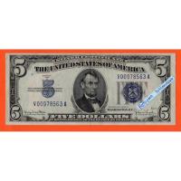 ราคา Silver Certificate Five Dollars 1934D #Blue Seal (29518220357)