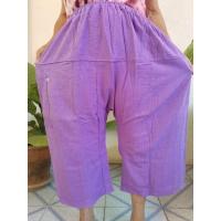 ราคา กางเกงผ้าเมืองขา3ส่วนกางเกงเลใส่สบาย (22422538250)