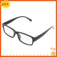 ราคา [Fast D]แว่นตาเลนส์ใสกรอบพลาสติกสี่เหลี่ยมผืนผ้าสีดํา (44277530297)