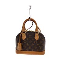 ราคา LOUIS VUITTON Handbag Alma BB_Monogram Canvas_BRW PVC BRW Plain Direct from Japan Secondhand (44754026730)