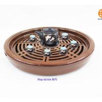 ราคา ROUND TEA TRAY ไม้หวายเทียมพลาสติก (42764548763)