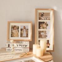 ราคา กรอบรูปไม้ แบบคู่ 2 / 3 เฟรม ใส่ภาพ 4x6 นิ้ว แบบแขวน ตั้งโต๊ะ (16487692137)
