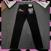 ราคา Evisu 2025 ใหม่ปักแบรนด์อินเทรนด์ Casual และอเนกประสงค์สไตล์แฟชั่นอินเทรนด์กางเกงยีนส์ Slim Straight Stretch กางเกง T (42815209119)