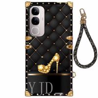 ราคา YJD สําหรับ Vivo V40 Lite Y19S Y29 Y300 Fascinating รองเท้าส้นสูงสายคล้องมือ Anti-Drop เคสโทรศัพท์ (27890918327)