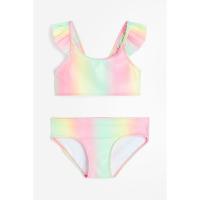 ราคา H&M(เอชแอนด์เอ็ม) บิกินกุ๊นขอบระบาย เด็กผู้หญิง 1191885_2 (29276608867)