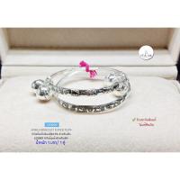 ราคา กำไลข้อเท้าเด็กเงินแท้92.5% กำไลเลเซอร์ลายน่ารักมากๆ สำหรับเด็ก ผูกกระพรวน ขนาด 1 บาททอง(ราคาต่อคู่) LE0009 (เรือนเงินแท้) (18022617077)