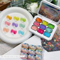 ราคา น้ำยาทาเล็บ Xiaoying สีรุ้งฝนเก้าเหลี่ยม กาว Pat Pat Macaron น้ำยาทาเล็บแบบไม่ต้องล้าง ทาสีเล็บด้วยแสง 2.5 กรัม (26986578091)
