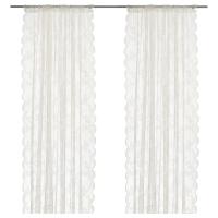 ราคา ALVINE SPETS ผ้าม่าน ผ้าม่านโปร่ง 1 คู่, ออฟไวท์ 145x250 ซม. สวยมากๆค่ะ IKEA (19301640538)