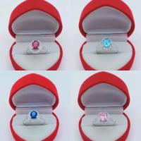 ราคา แหวนเงินแท้ เพชรล้อมเงินแท้ 92.5% ชุบทองคำขาว (14405973212)