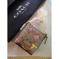 ราคา ของแท้ ถูกสุด ผ่อนได้ พวงกุญแจกระเป๋า COACH Mini Val Duffle Bag Charm In Signature Canvas With Spaced Floral Print (18945416542)