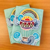 ราคา สมุดกระดาษสาเขียนลายบาติก บอลลูน Eco friendly products (7879290481)