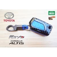 ราคา ซองหนังกุญแจรถยนต์ ซองหนังแท้ ซองรีโมท เคสกุญแจหนังแท้ TOYOTA REVO / ALTIS (ซิลิโคนกลางสีน้ำเงิน) (7004626867)