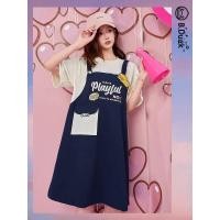 ราคา [❗️Pre-order ส่งใบสั่งซื้อก่อน EMS ตาม]B.Duck ชุดเดรสเอี๊ยมและเสื้อแขนสั้น สไตล์ 2 ชิ้นติดกัน เป็ดเหลือง (27205416606)