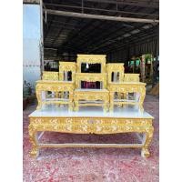 ราคา [ส่งฟรี] โต๊ะหมู่บูชาหมู่ 9 หน้า8 ไม้เบญจพรรณเนื้อแข็ง ราคาจากโรงงาน (23369402775)