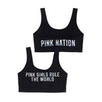ราคา สปอร์ตบรา PINK Victoria's Secret Girls Rule The World Crop Bra (4613272223)