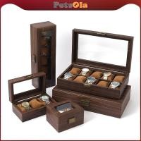 ราคา กล่องเก็บนาฬิกา PETSOLA ตู้โชว์ Glass Top Locking Watch Protection ตกแต่งบ้าน (48100510077)