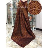 ราคา ผ้าไหมมัดหมี่แท้ ลายพนมบ๊ะหรือ ทะเลวนโบราณ ทอ 3 ตะกอทอเหยียบเหาะลายลูกแก้ว ไหมบ้านพุ่งยืน ย้อมสีธรรมชาติ ผ้าไหมมัดหมี่สุ (23920369449)