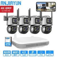 ราคา ICsee ระบบกล้องวงจรปิดไร้สาย WiFi กล้อง IP 6MP พร้อมเสียงรักษาความปลอดภัยเลนส์คู่ 8CH NVR ชุดการเฝ้าระวังวิดีโอ (26183966798)