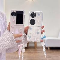 ราคา SAMSUNG LUKENเคสโทรศัพท์สําหรับSamsung Galaxy Z Flip 7 6 5 4 3 OPPOค้นหาN2 Flip N3 Flip Small Bowknotปกหลังพร้อมสร้อยข้อมือสําหรับFlip3 Flip4 Flip5 Flip6 Flip7 N2Flip N3Flip (27937808553)