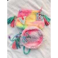ราคา นำเข้าจากเกาหลี กระเป๋าเป้ แฟชั่น เด็กcotton candy pouch (6172633510)