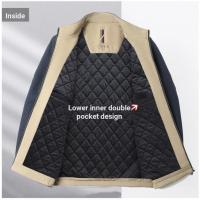 ราคา ธุรกิจปกหนาซิปเสื้อแจ็คเก็ตกลางอายุ (49400874964)