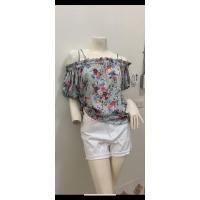 ราคา เสื้อJaspal zise S ทรงปาดไหล่ยางยืดใส่สบายแขนขยุ้มยางยืดใส่สบาย (27860810404)