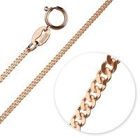 ราคา 925 SIGNATURE SILVER Solid 925 Sterling Silver Curb Chain Necklace in Rose Gold Layered (23343376653)