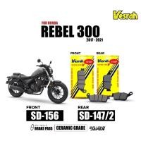ราคา ผ้าเบรค Vesrah สำหรับ Honda Rebel 300, 500, 1100 หน้า-หลัง (Front-Rear) (42960168747)