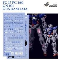 ราคา ดีคอลน้ำ [GUGU STUDIO] PG 17 [1] PG 1/60 GN-001 EXIA GUNDAM WATER SLIDE DECAL PG17 (41800993832)