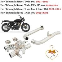 ราคา For Triumph Street Twin 900 Twin EC1 SE 900 2022-2024 Gold Line 900 2021-2024 Motorcycle Exhaust Sy (48851840845)